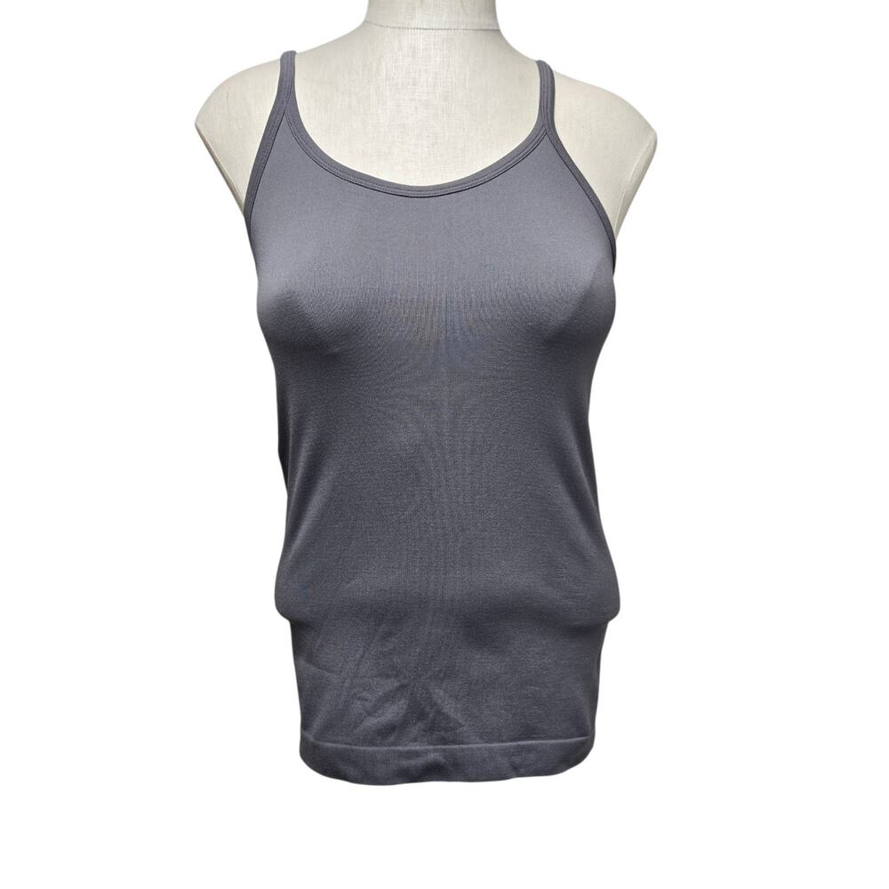 Unbranded Athletic Tank Top Y Back Straps XS Dark Gray